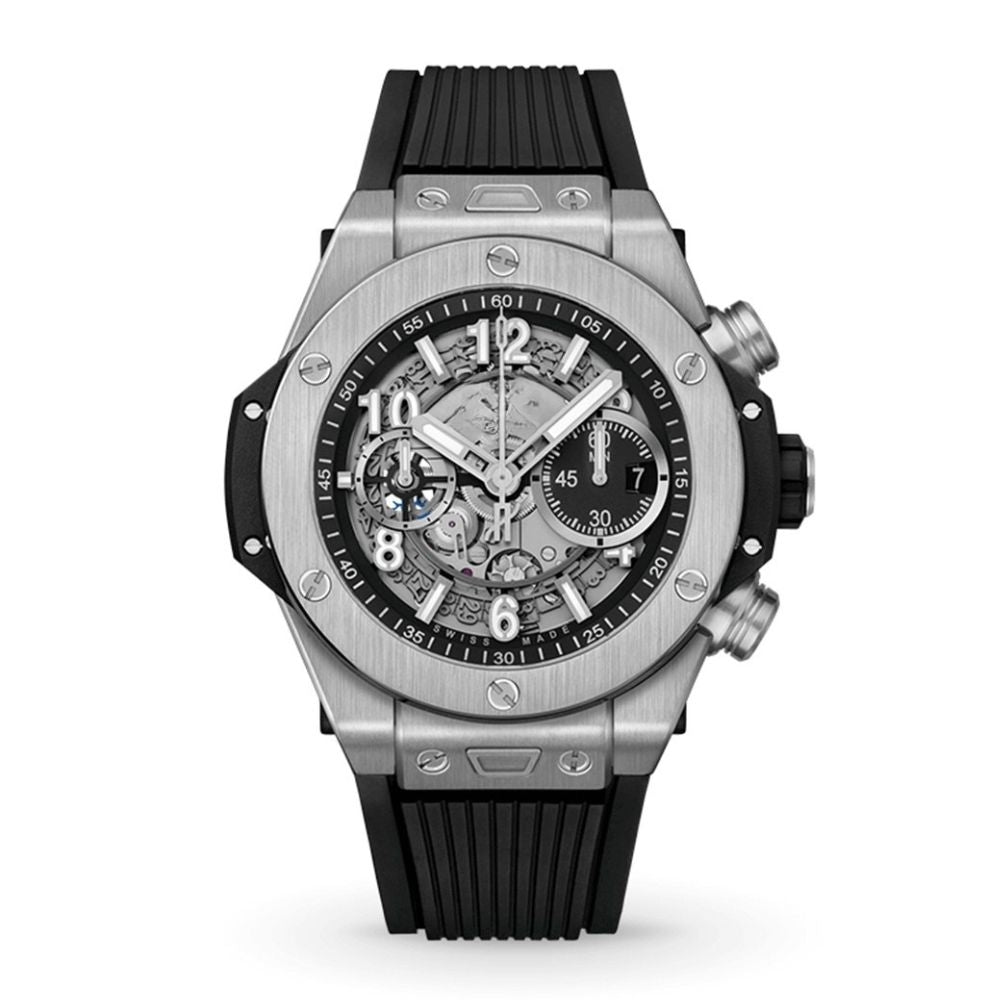 Big Bang Unico Silver Black 44mm